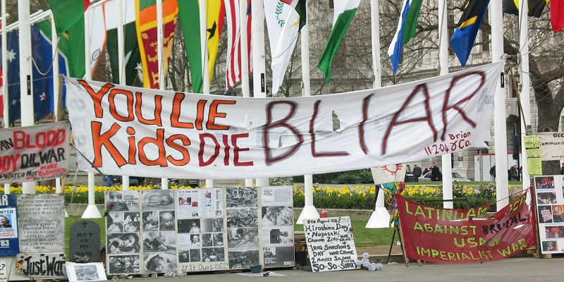 manifesti e proteste sulla guerra