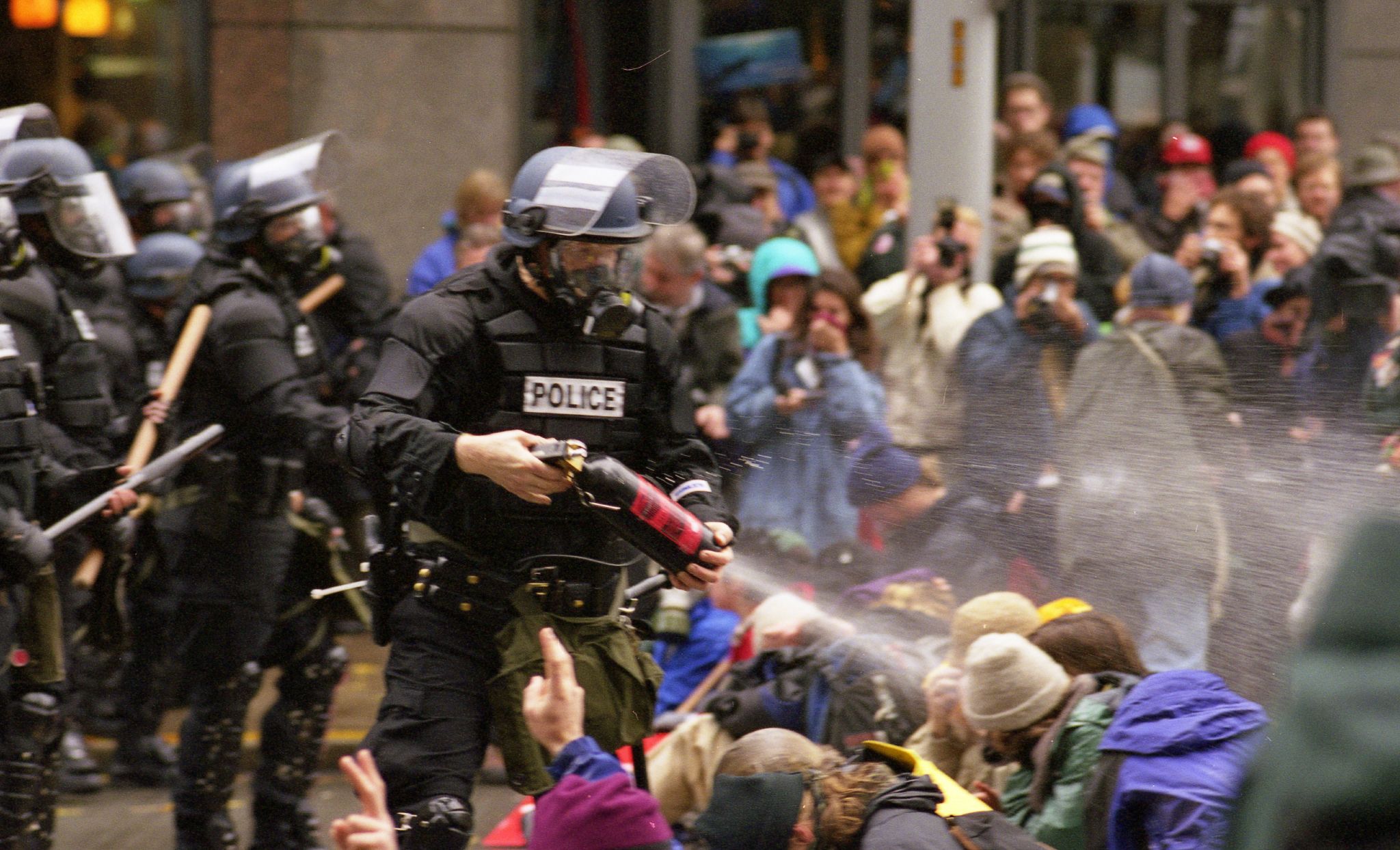 protesta WTO a Seattle del 30 novembre 1999