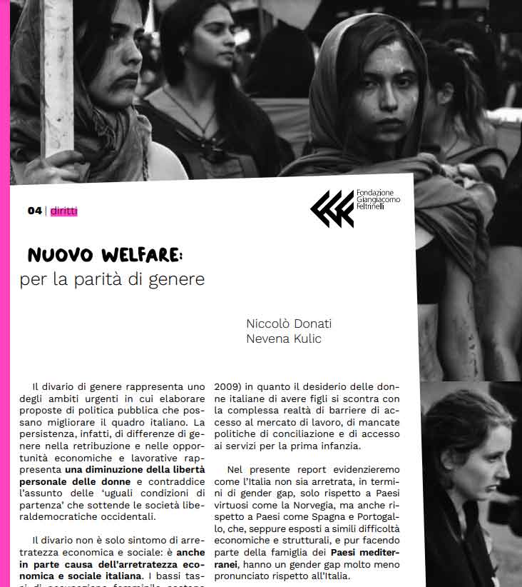 Policy Brief 04 | Diritti
Per la parità di genere
