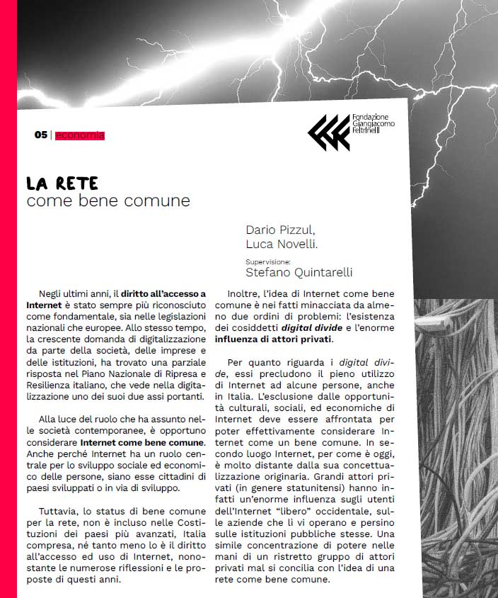 Policy Brief 05 | La rete come bene comune

